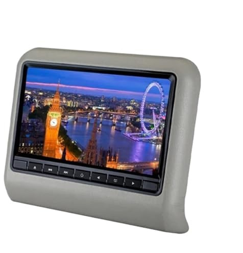 Écran LCD De 9 Pouces for Appui-tête Siège Voiture, Lecteur Multimédia Mp3/mp4, Transmetteur FM, Télécommande, DVD, Moniteur(DVD Grey)