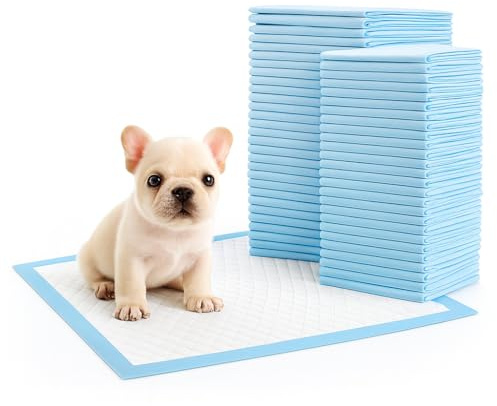 Small Size Puppy Pads (100 Pack, 45x33cm),Disposable Dog Training Pads, Highly Absorbent, Quick-Dry Surface, for Puppies, Kitten, Hamster Small Pets