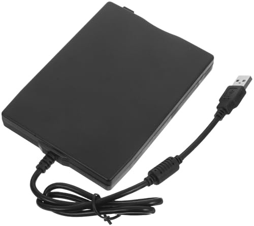 IDEANATEGRATE Tragbares Diskettenlaufwerk zu USB Adapter mit Highspeed USB 2.0 Schnittstelle Leichtes Abs Gehäuse Externes 3,5 Zoll Laufwerk für Laptop Undpc
