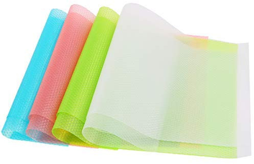 HAUSPROFI 8er Antibakterielle Kühlschrankmatten Matten entziehen Feuchtigkeit und Gerüch rutschfest,abwaschbar und DIY zuschneidbar Kühlschrank Matten [29cm x 45cm]