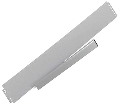 IRKA 491-002 - Rasenkante schmal - 100 x 0,06 cm Alu-Zink - Werkzeugfreies klick-Fix-System - Höhe 14 cm - 5 Stück