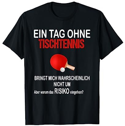 Tischtennis Lustige Weihnachtsgeschenk Ideen Advent Shirt T-Shirt
