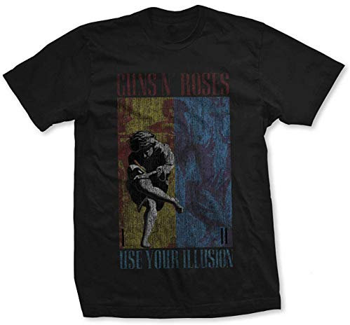 Guns n Roses Use Your Illusion Slash Axl Rose offiziell Männer T-Shirt Herren (Large)