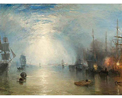 Wee Blue Coo Joseph Mallord William Turner British Keelmen Heaving Coals Art Print Poster Wall Decor 12X16 Inch