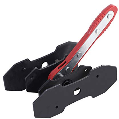 JIFETOR Brake Caliper Press Tool, 360 Degree Swing Ratchet Expander Wrench Car Wheel Piston Spreader with Extra 2PCS Large Plates for Single Twin Quad Sextuplet Piston Disc Brake Caliper