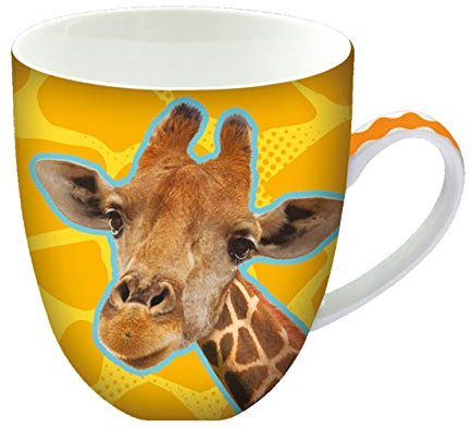 Animug - Giraffe from Deluxebase. 450ml large Ceramic mug. Giraffe mugs that are great additions as large coffee mugs or as giraffe gifts.