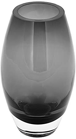 Fink Diana Vase,Glas,grau Höhe 21, Ø 12cm 115348