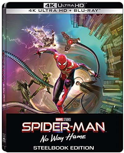 Spider-Man No Way Home - Steelbook 4K (Blu-ray 4K Ultra-HD + Blu-ray Hd) + Gadget (2 Blu Ray)