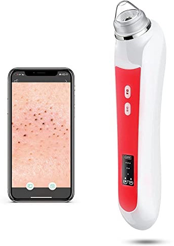 Aspirador removedor de puntos negros, herramienta extracción cabeza negra cámara aspiradora poros tipo interfaz USB para hombres mujeres 6 cabezaleso succión y 3 modos ajuste