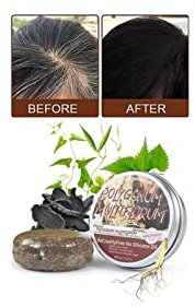 XIRUJNFD 1/2/3/5pcs Black Hair Darkening Shampoo Bar, Natural Hair Darkening Conditioner, Hair Plus Black Hair Darkening Shampoo Bar, Shampoo Bars for Hair (1Pcs)