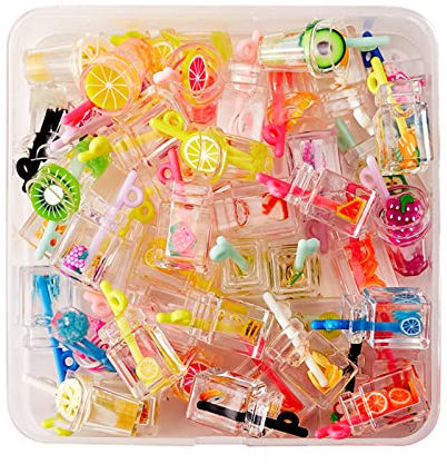 WEWAYSMILE 50 STÜCKE 25 Stil Ohrring Anhänger Set Selber Machen, Schmuckanhänger, Buntes Mini Craft Polymer, Geeignet Für DIY Ohrringe, Armbänder, Halsketten, Schlüsselanhänger Dekorationen