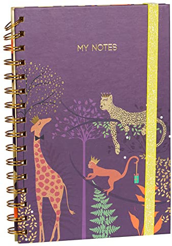 CUNQN Notizbuch Notizblock A5 Bullet Journal Spiralblock Liniert für Notizen Skizzen Lettering 160 Seiten