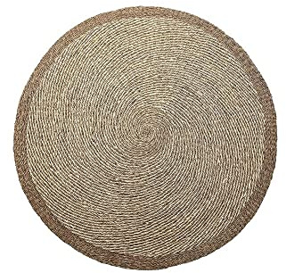DKD Home Decor Teppich, Beige, aus Polyester, 150 x 1 x 150 cm