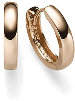 Ohrringe Creolen 2,5x13,5mm Ohrschmuck aus 585 Gold Rotgold schlicht glänzend
