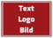 DIN A3 Personalisierbares Hinweisschild mit eigenem Wunschtext, Schild mit eigenem Text, Text schwarz Schild, 297 mm x 420 mm | Made in Germany | (Rot)