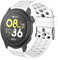 Blueshaweu 20mm 22mm Armband Kompatibel Für COROS Smartwatch, Weiches Sport Atmungsaktiv Silikon Ersatz Uhrenarmband Für Coros Pace 3/ PACE 2/ APEX 2 /APEX 2 Pro etc. Smartwatch (22mm, weiß)