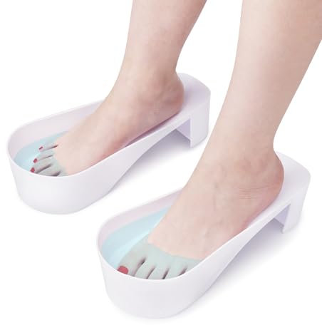 Deciniee Toe Nail Soaking Bowl: 2Pcs Manicure Bowl Acetone Nail Remover - Toe Nail Soak off Bowl Manicure Spa Tool for Girls Women - White