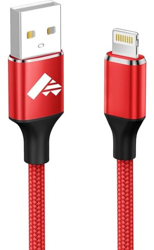 Aioneus Cavo iPhone 1.8M Ricarica Filo Caricatore iPhone Carica Rapida Certificato MFi Lungo Cavo Lightning USB Caricabatterie Cavetto per iPhone 11 12 13 14 Pro Max Plus Mini XS XR X 8 7 6 SE iPad