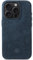 GOOD WILHELM Für iPhone 15 Pro Hülle Alcantara | Handgefertigtes Premium Alcantara Case | Magnetisches Laden (Qi) | Extra Kameraschutz | Leder-Alternative (Nordic Blue, iPhone 15 Pro)