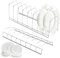 ycezw Scolapiatti – 2 x scolapiatti | Organizzatore per piatti e ciotole, scolapiatti in acciaio inox, supporto per piatti per armadio da cucina