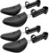 VARKAGE 2 Paar Schuhspanner Damen, Einstellbare 34-39 Shoe Tree, Kunststoff Schuhstrecker Leicht und Leicht zu Tragen (Schwarz)