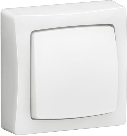 LEGRAND Interruptor-Conmutador 10AX o Pulsador 10A, Gama OTEO, Mecanismo de superficie, Blanco, 086001E
