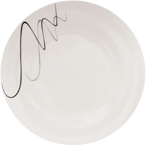 Secret de Gourmet - Service de Table 18 Pièces Pablo 26cm Blanc & Noir