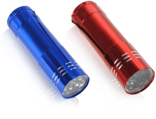 ExcellaElite Mini Torches Small Torch Pocket Flashlight with 9 Ultra-Bright White LEDs Rechargeable Led Super Bright Torches for Kids Men Women Outdoor Camping