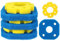 kychenBase CPF-180 / CPF-250 Mousse filtrante Bassin – Médias filtrants de Remplacement, Mousse filtrante pour Filtre Bassin (3 x Bleu Grossier & 3 x Jaune Fin)