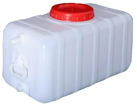 Jerrican eau Grand réservoir d'eau 100l réservoir d'eau en plastique caravane camping porte-eau avec robinet 50l conteneurs de stockage d'eau de qualité alimentaire pour voyage randonnée RV(Size:110L)