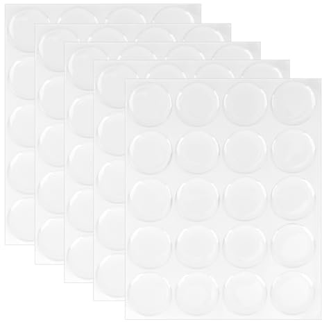 100 Stück Klare Epoxid Aufkleber, 2,5cm Runde Flaschendeckel Aufkleber Epoxidharz Dome Etikett für DIY Halsketten Anhänger Schmuckherstellung und Bastelprojekte