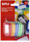 Apli 17131 Schlüsselanhänger, verschiedene Farben, 10 Stück