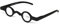 Inlefen Unisex Mini Runder Rahmen Federscharnier Leser Presbyopische Brille