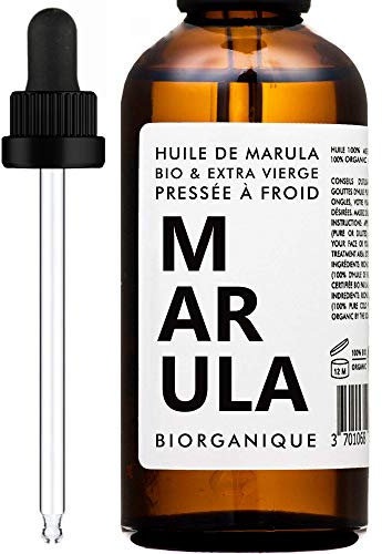 BIO Marulaöl 100% rein, natürlich und kaltgepresst - 50 ml - Pflege für Haar, Körper, Anti-Aging, Haut