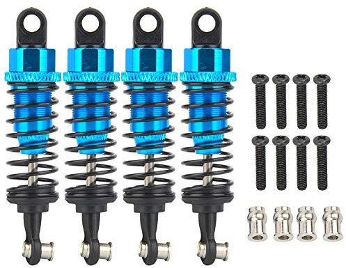 1/18 RC Stoßdämpfer Aluminium Stoßdämpfer passend für WLtoys A949 A969 A979 K929 Modellauto(Blau)