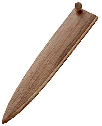 Aibote Handmade Natural Black Walnut Wooden Cover Univeral Japanese Sashimi Knife Sheath Chef Knives Cases Holders Protectors for Yanagiba Sujihiki Slicer (10.5 inch)