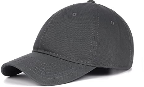 Zylioo Basecap Kappe Verstellbare Baseballkappe Herren Sport Cappy Klassische Caps Männer Damen Grau