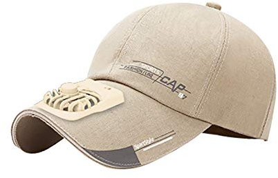 Sommer elektrische Ventilator Peak Cap Outdoor-Freizeitreise Sonnenschutz atmungsaktive Fan Cap geeignet zum Angeln, Freizeitgolf (KH)