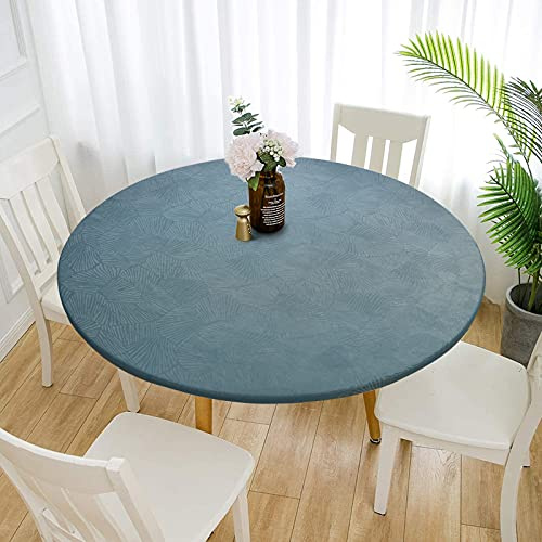 MINGPINHUIUS wasserdichte Tischdecke Outdoor Gartentischdecke, Abwaschbar und Ölbeständig mit Elastischen Rändern