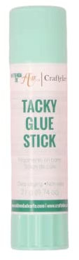 Craftelier - Tacky Glue Stick | Extra Strong Glue Stick for Scrapbooking and other Craft Projects | Non-Toxic | Transparent, Flexible and Resistant Drying - Quantity 21 gr