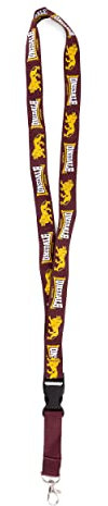 Lonsdale Lanyard Schlüsselband Keyholder Schlüsselanhänger oxblood/yellow