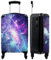 NoBoringSuitcases.com® Kinderkoffer Jungen Handgepäck Koffer Reisetasche mit Rollen Geschenk - Sternenhimmel - Weltraum - Koffer Kinder Jungen Trolley Koffer klein, 55x40x20
