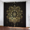 HABEAT 3D Mandala Vorhänge Abdunkelnde mit ösen 2 Stücks Gardinen Blickdicht Verdunkelungs Retro Bohemian Kälteschutz Scheibengardinen für Junge Mädchen Schlafzimmer B 234 X H 183 cm