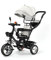 MAYMAR Kinderkraft Dreirad für Babys, erweiterbar, Dreirad, 2-in-1, kombiniert Trolley und Fahrfunktion, mit faltbarer Sonnenblende und Pedal, Geschenk für Babys 1 – 5 Jahre (01, grau)