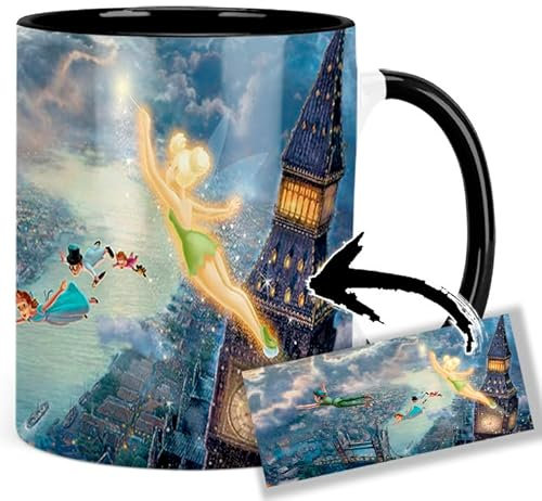 Peter Pan A Tasse Innen & Henkel Schwarz Keramikbecher Mug