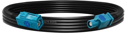 TUOLNK Fakra Z Kabel RG174 Fakra Z Stecker auf Buchse RF Koaxialkabel GPS Navigation Antenne Verlängerungskabel für DAB Digital FM AM Radio Sirius XM Satelliten Radio 3.3ft(1M)