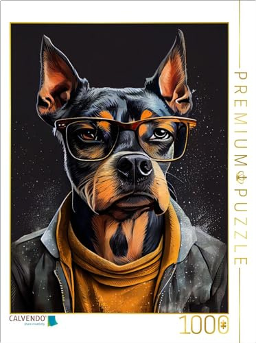 Puzzle · Hund Shadow | Lerne den hipsterischen Hund kennen · 1000 Teile · Lege-Größe 64 × 48 cm · CALVENDO Puzzle