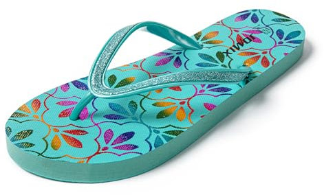 JOMIX Tongs Femme nu-pieds Légères Tongues Femme Sandales Femme en Caoutchouc EVA pour Mer Piscine Maison (Bleu, 41)