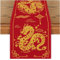 Generic Chinesischer Drache-tischläufer, Mond-neujahrs-tischläufer, Rote Tischdecke, Polyester, Asiatische Partydekorationen Für Frühlingsfest-tischdekoration