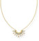 THOMAS SABO 2 Kette mit Sonnenstrahlen und bunten Steinen vergoldet 925 Sterlingsilber, 750 Gelbgold Vergoldung KE2203-488-7
